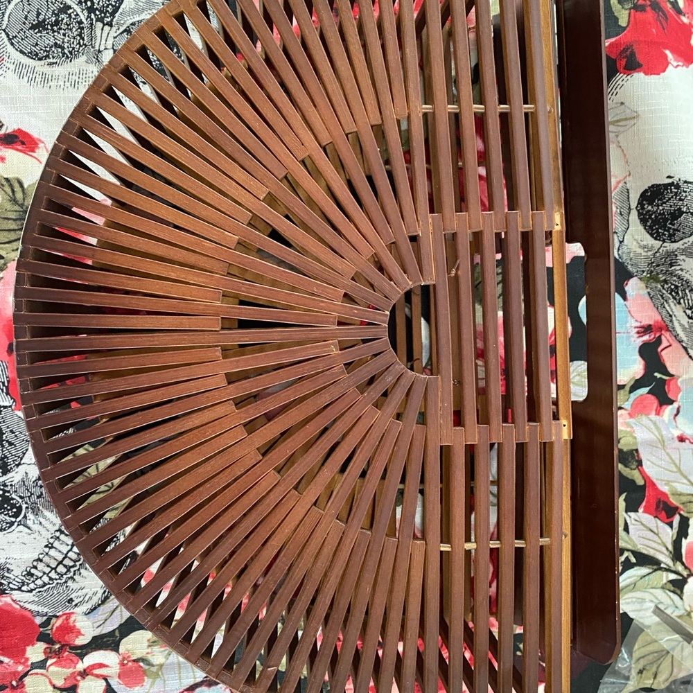 Wooden Slatted Handbag